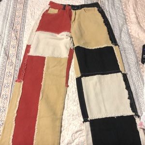 Shein jeans multi color